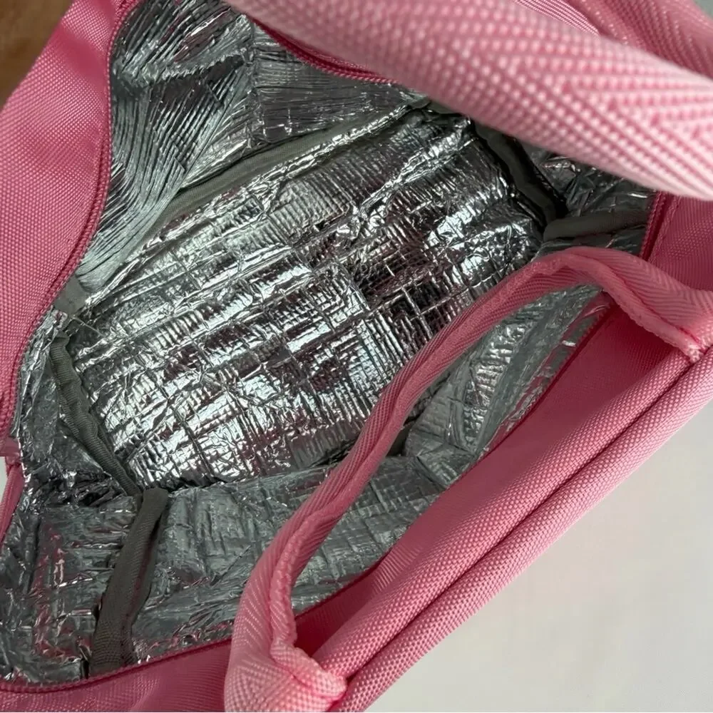 NWT Charming Pink Cat Kids Backpack and Lunch Bag Set